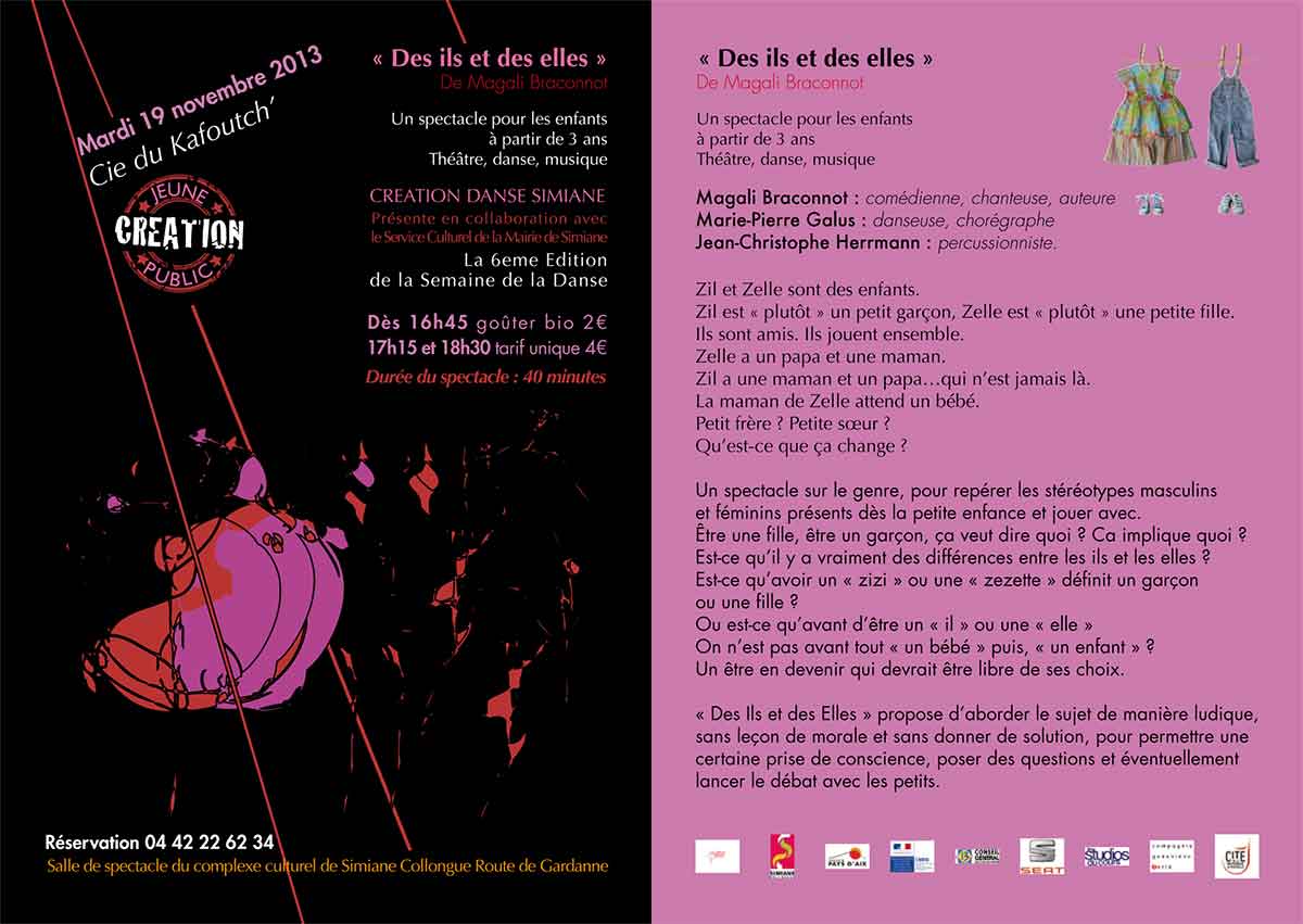 Flyer pour spectacle de danse
