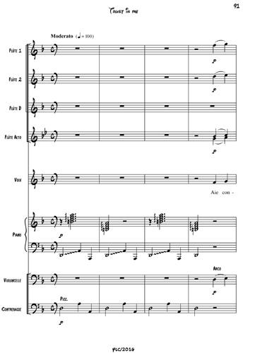 Page exraite de la partition Livre de la Jungle