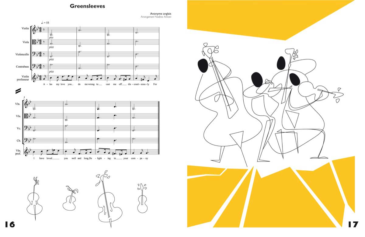 Page exraite de la partition Orchestre à l'école