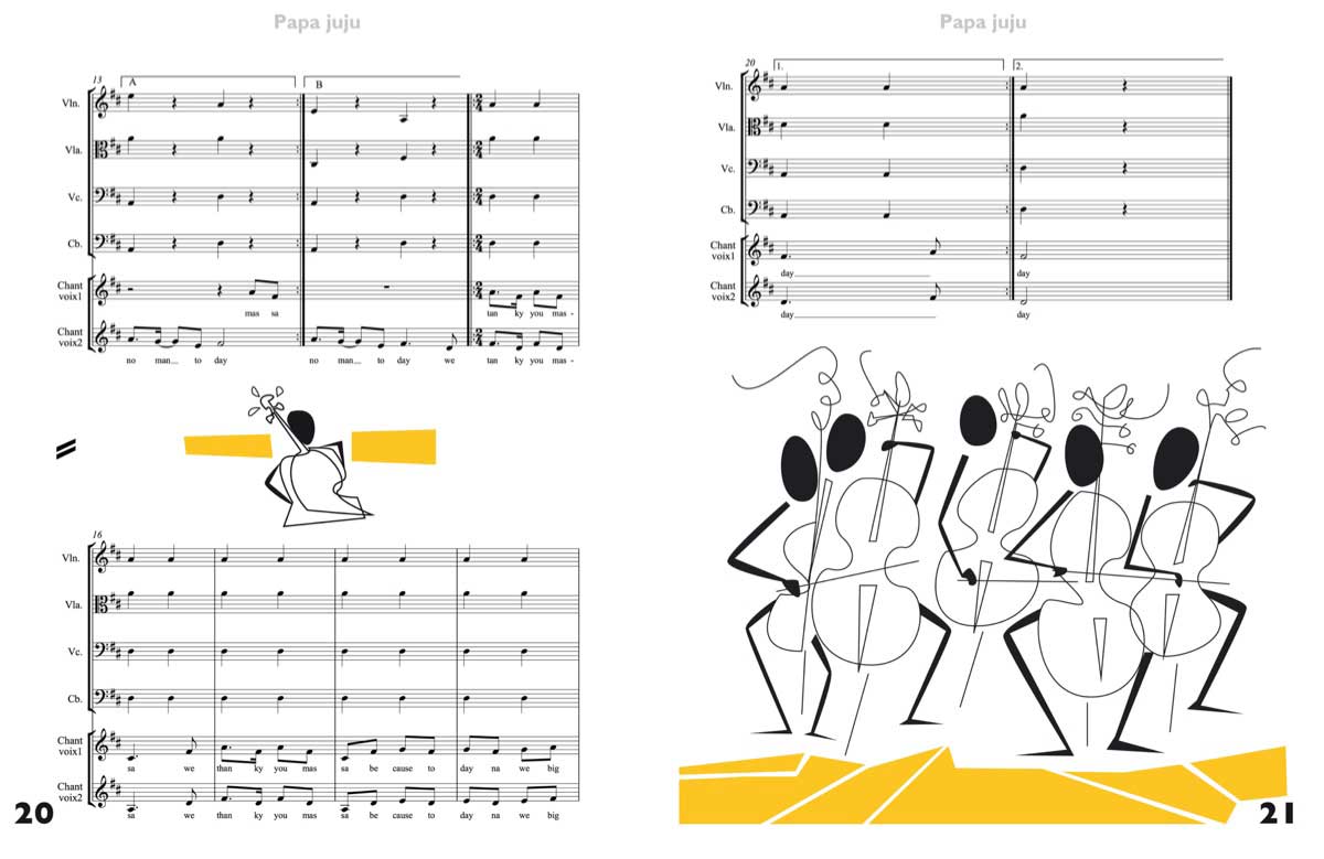 Page exraite de la partition Orchestre à l'école