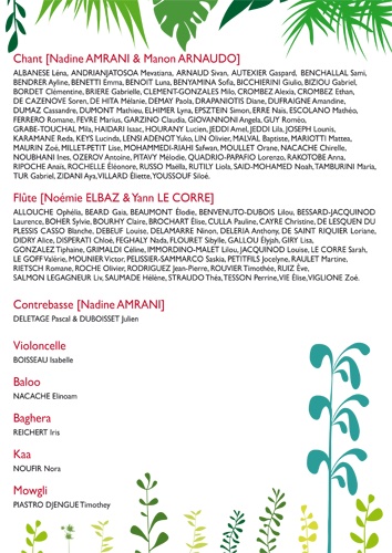 Page extraite du programme Le Livre de la Jungle