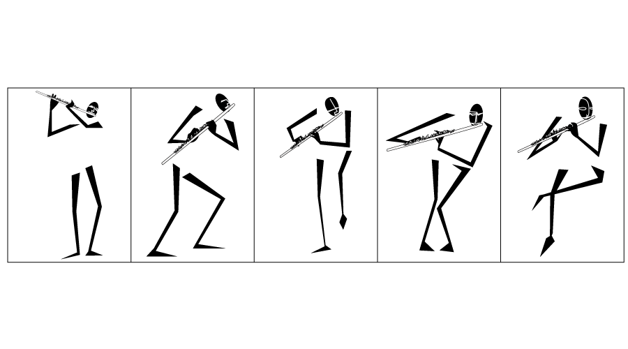 Personnages avec flutes