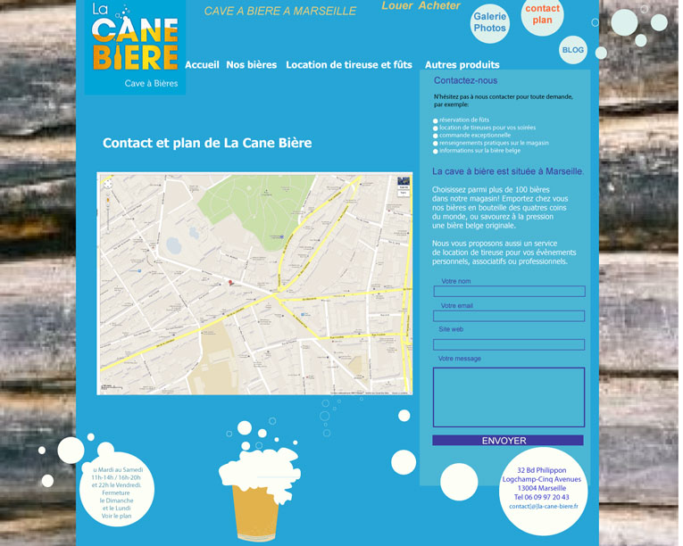 Site web Cane Biere